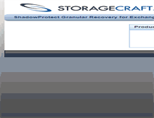 Tablet Screenshot of gre.storagecraft.com